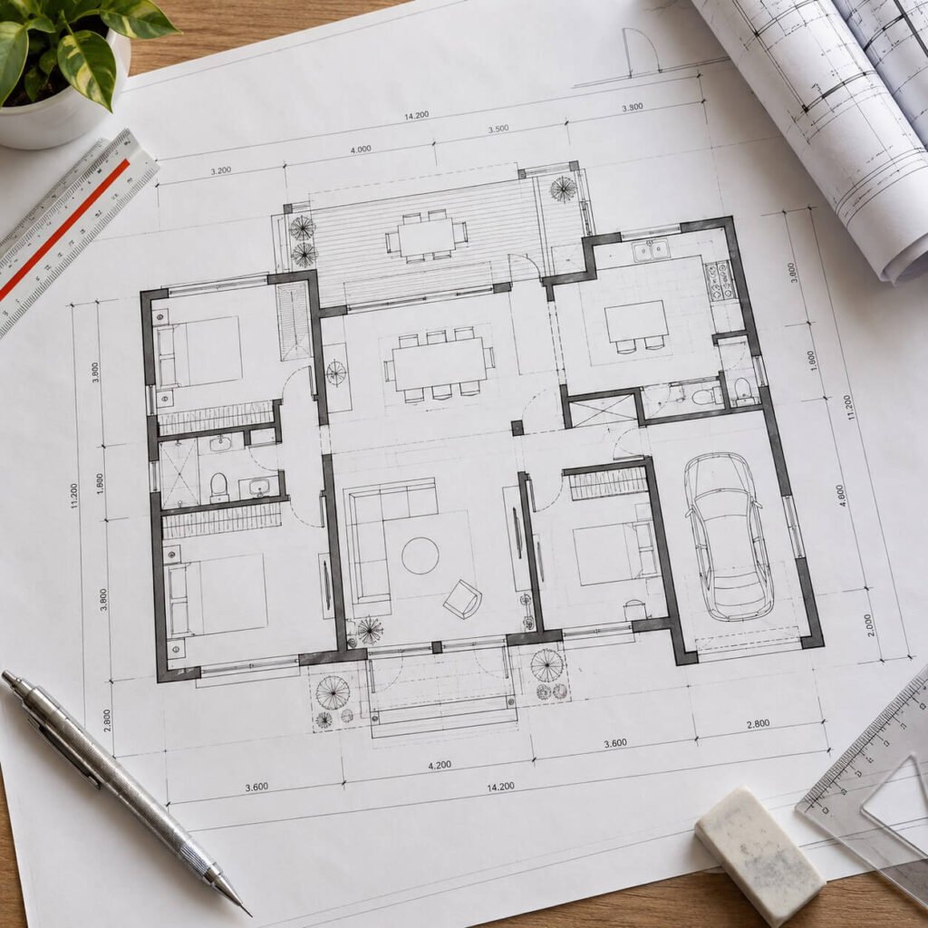 House Plan in Mauritius – Custom Residential Design by Flipxagon